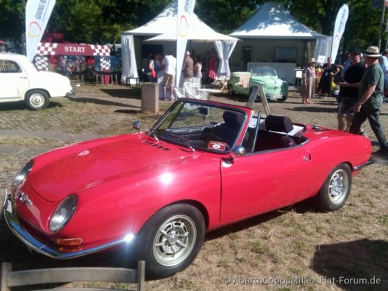 Classic Days 2022 im Green Park Düsseldorf Lovely Hereos Fiat Abarth 1000 OT Spider 1967